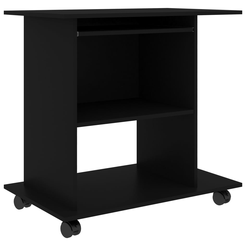 Tietokonepöytä musta 80x50x75 cm - Sisustajankoti.fi