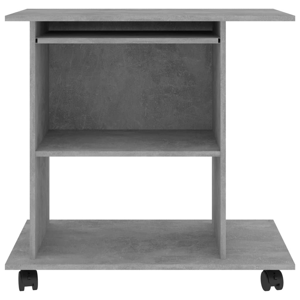 Tietokonepöytä betoninharmaa 80x50x75 cm - Sisustajankoti.fi