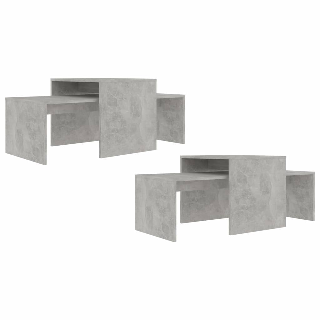 Sohvapöytäsarja betoninharmaa 100x48x40 cm - Sisustajankoti.fi