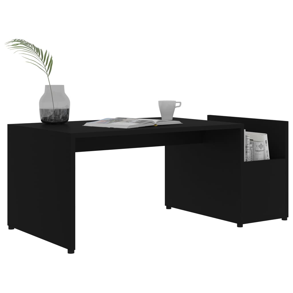 Sohvapöytä musta 90x45x35 cm - Sisustajankoti.fi