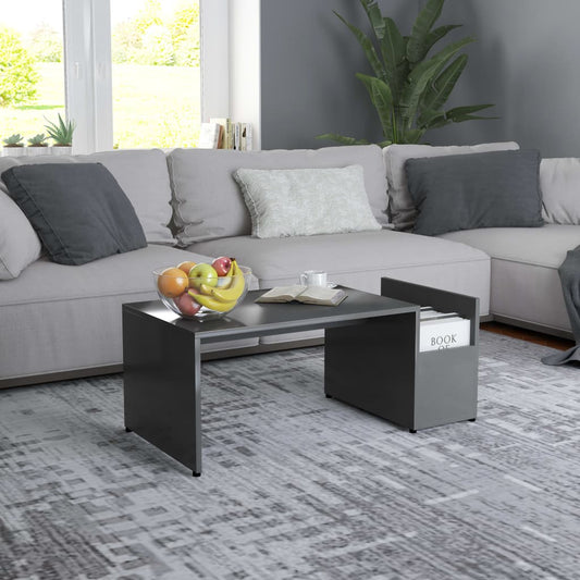 Sohvapöytä harmaa 90x45x35 cm - Sisustajankoti.fi