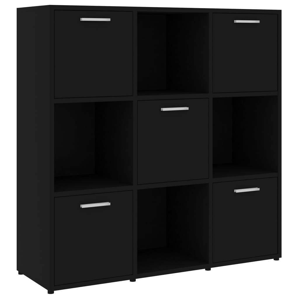 Kirjahylly musta 90x30x90 cm - Sisustajankoti.fi