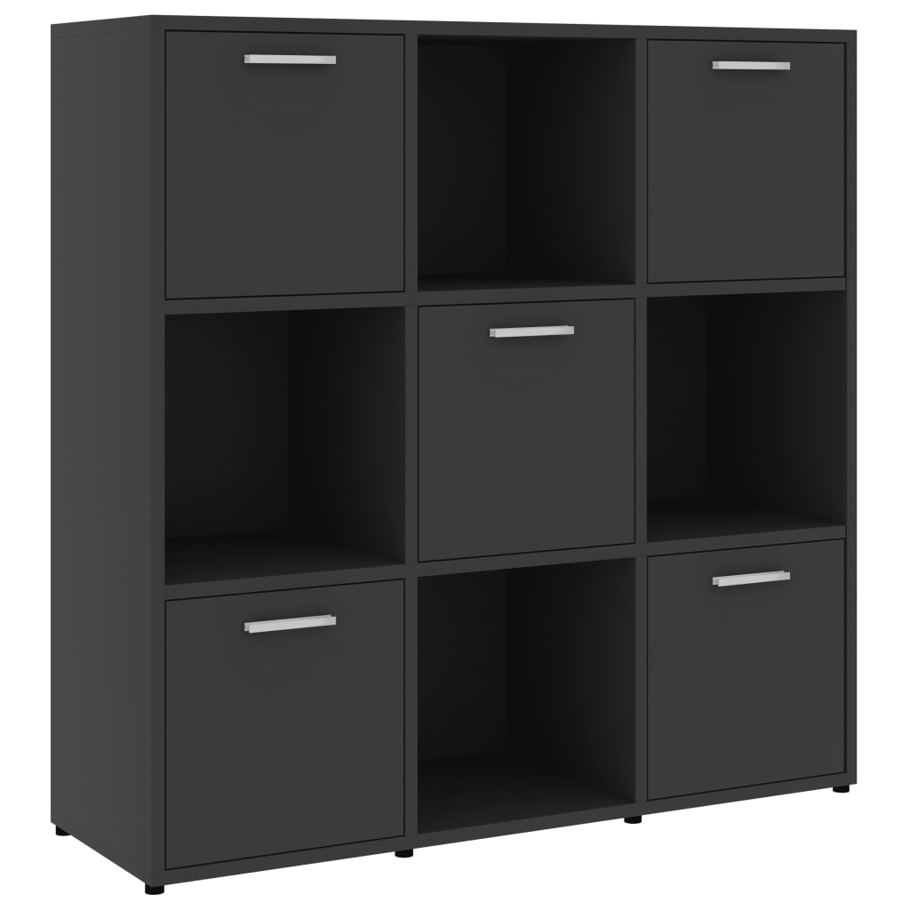 Kirjahylly harmaa 90x30x90 cm - Sisustajankoti.fi