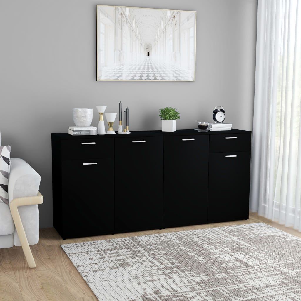 Senkki musta 160x36x75 cm - Sisustajankoti.fi