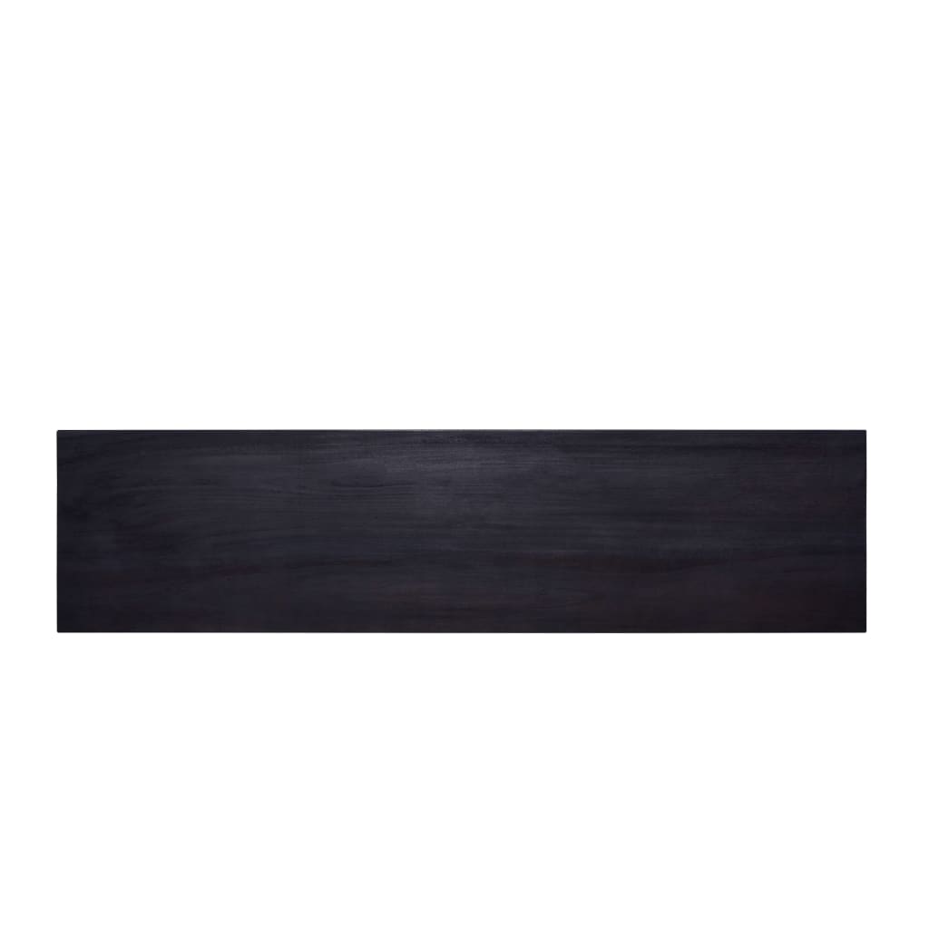 Konsolipöytä musta 120x30x75 cm täysi mahonki - Sisustajankoti.fi