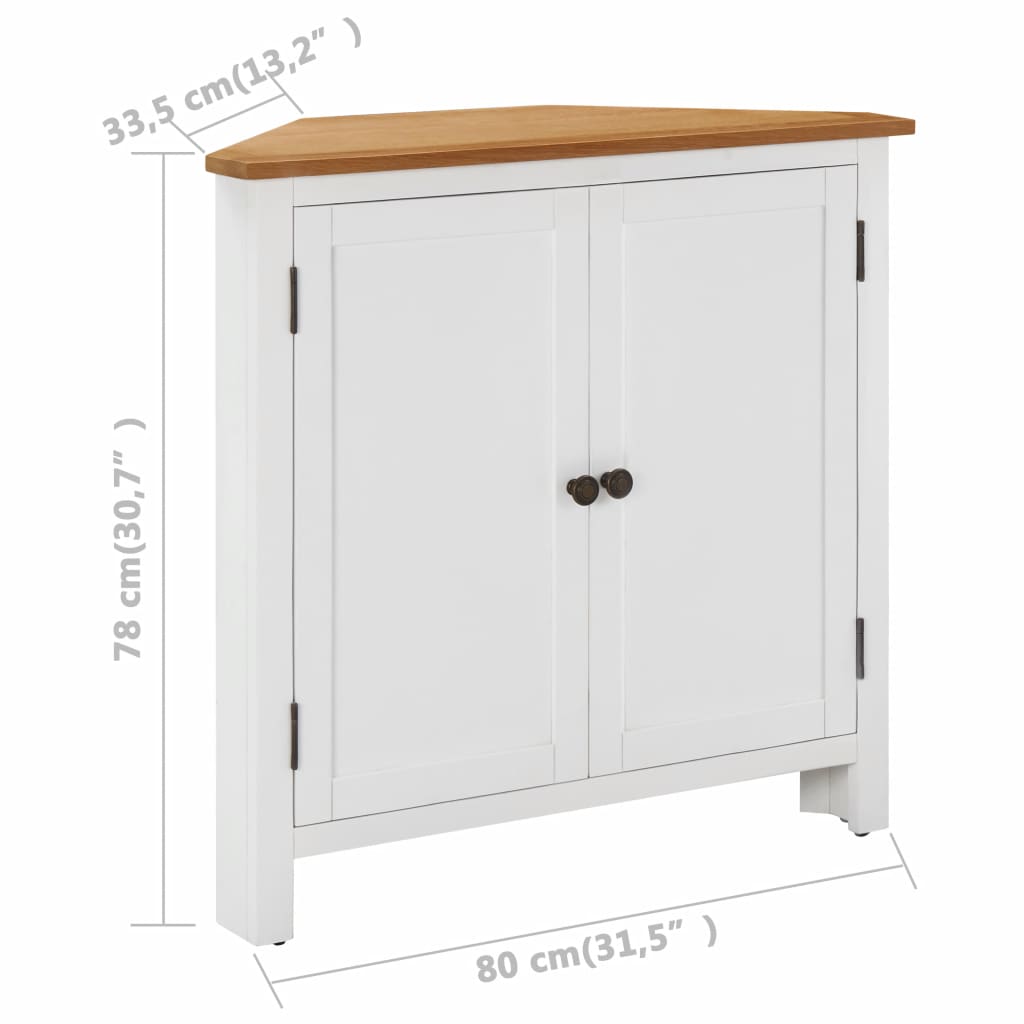 Kulmakaappi 80x33,5x78 cm täystammi - Sisustajankoti.fi