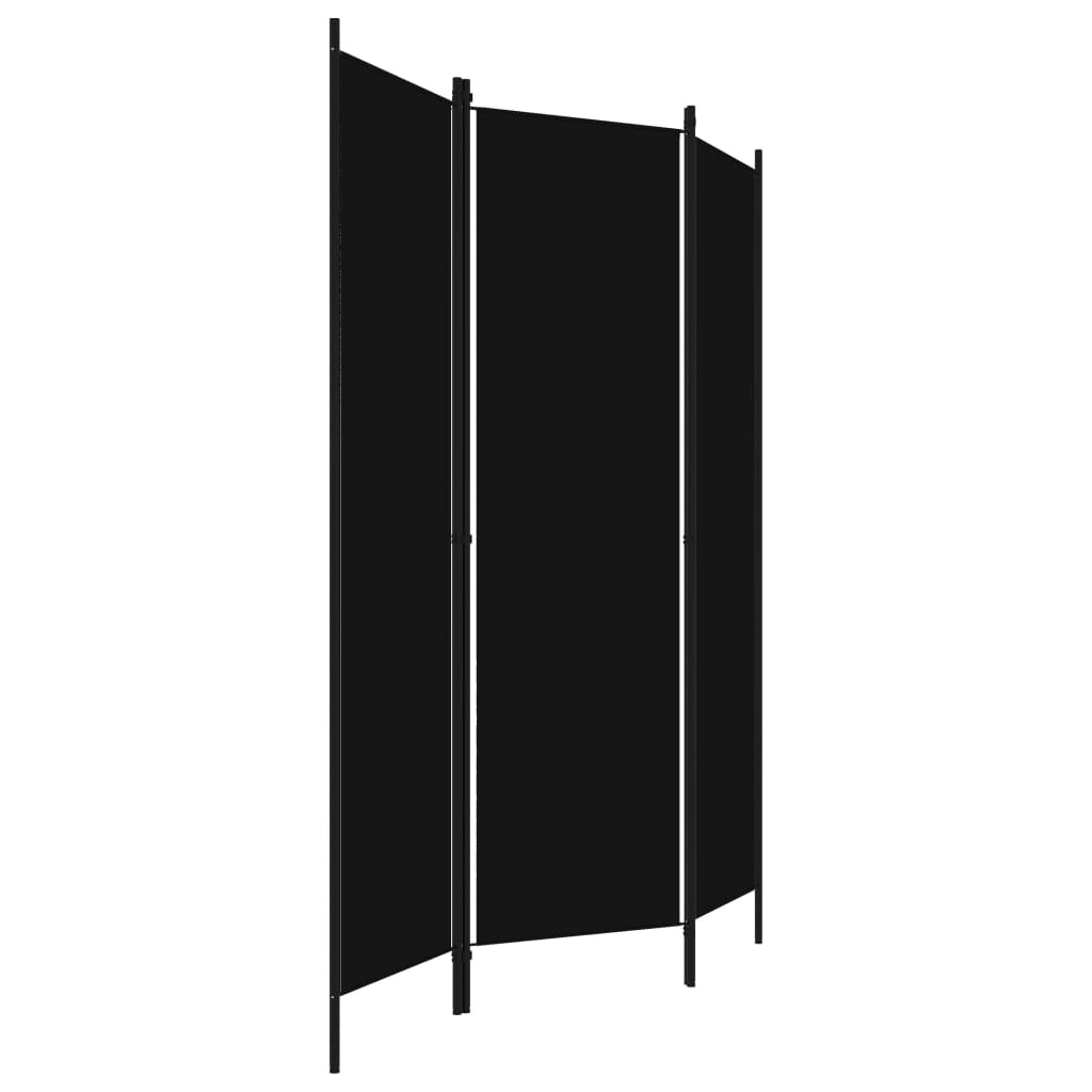 3-paneelinen tilanjakaja musta 150x180 cm - Sisustajankoti.fi