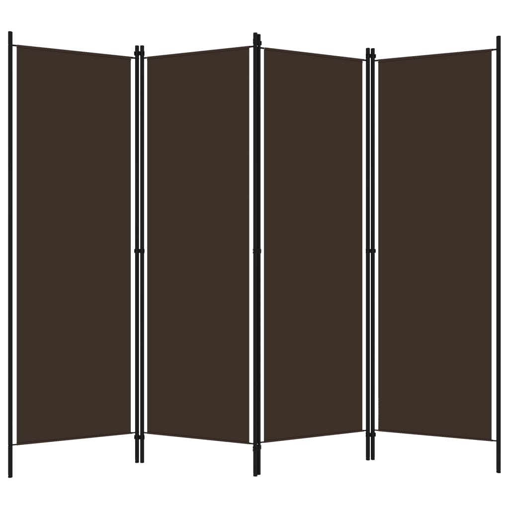 4-paneelinen tilanjakaja ruskea 200x180 cm - Sisustajankoti.fi