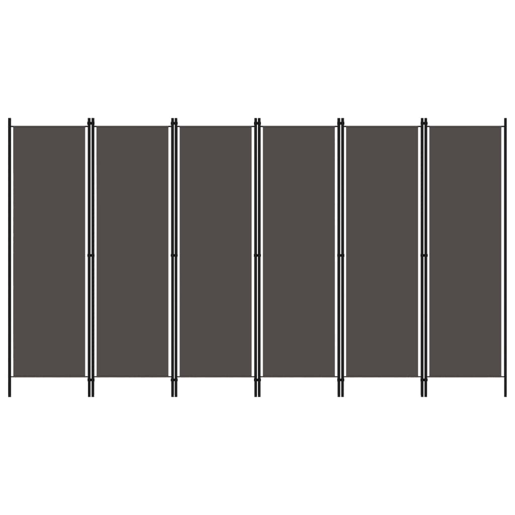 6-paneelinen tilanjakaja antrasiitti 300x180 cm - Sisustajankoti.fi