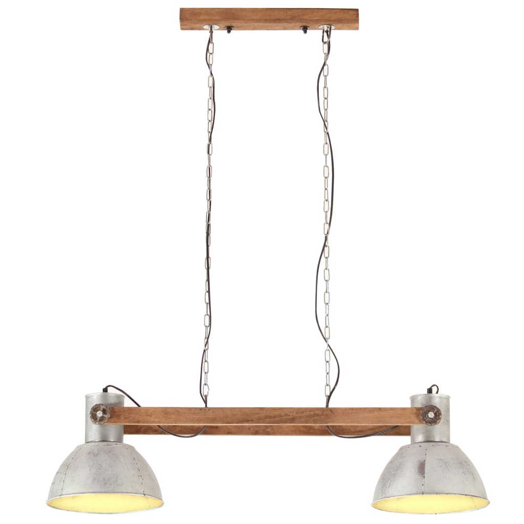 Teollistyylinen riippuvalaisin 25 W hopea 109 cm E27 - Sisustajankoti.fi