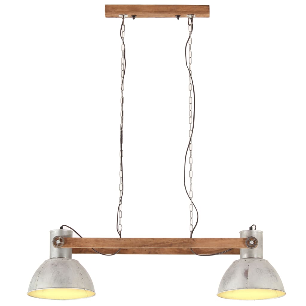 Teollistyylinen riippuvalaisin 25 W hopea 109 cm E27 - Sisustajankoti.fi