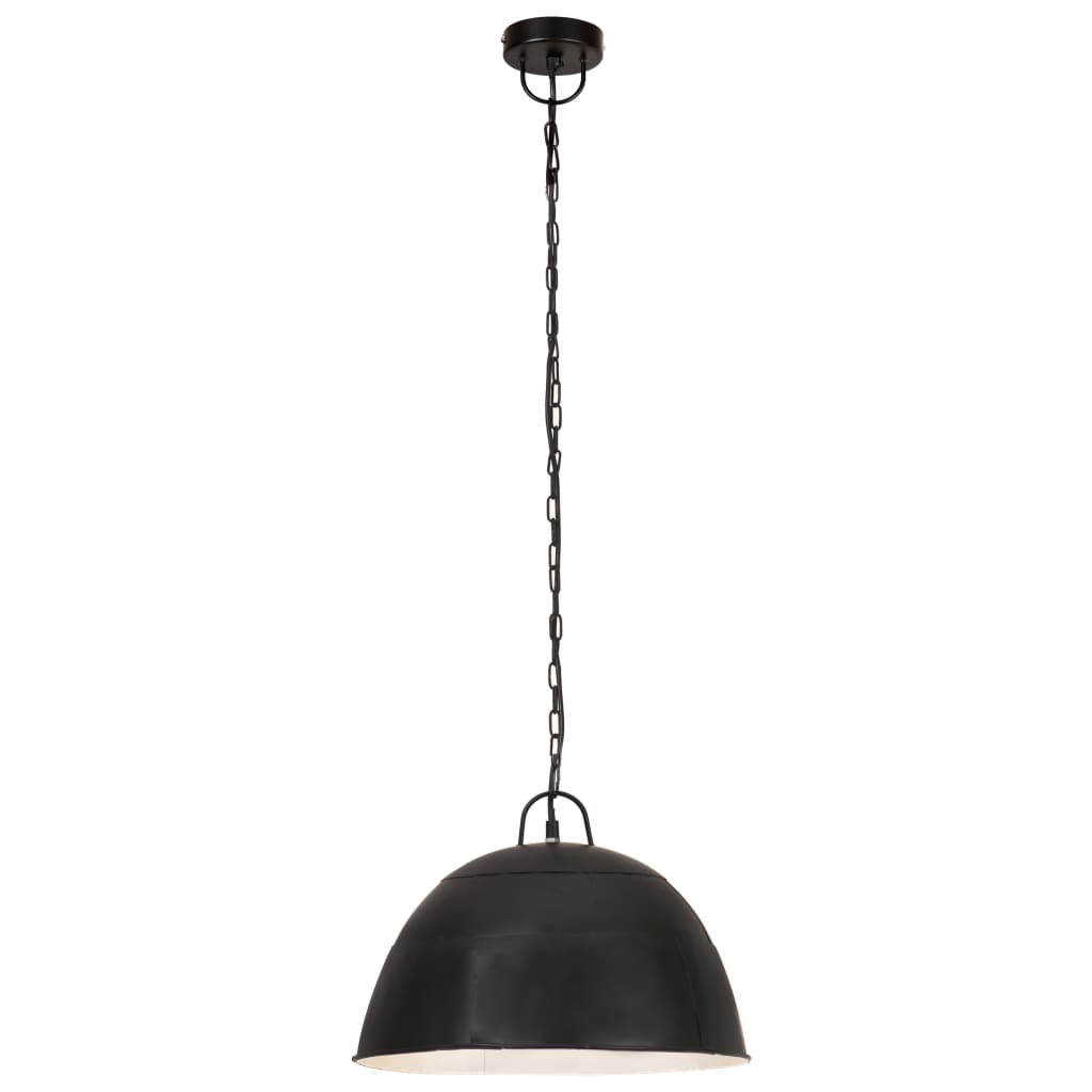 Teollistyylinen riippuvalaisin 25 W musta pyöreä 41 cm E27 - Sisustajankoti.fi