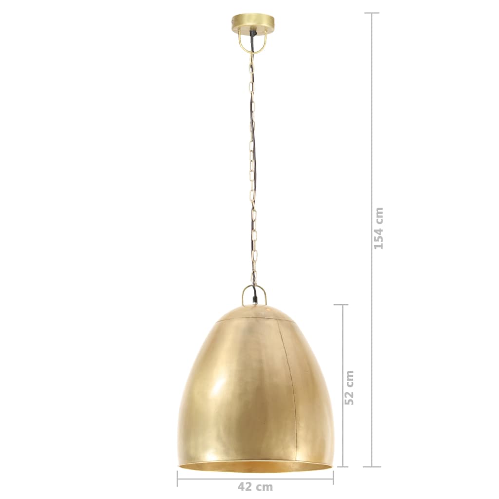 Teollistyylinen riippuvalaisin 25 W messinki pyöreä 42 cm E27 - Sisustajankoti.fi