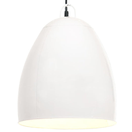 Teollistyylinen riippuvalaisin 25 W valkoinen pyöreä 42 cm E27 - Sisustajankoti.fi