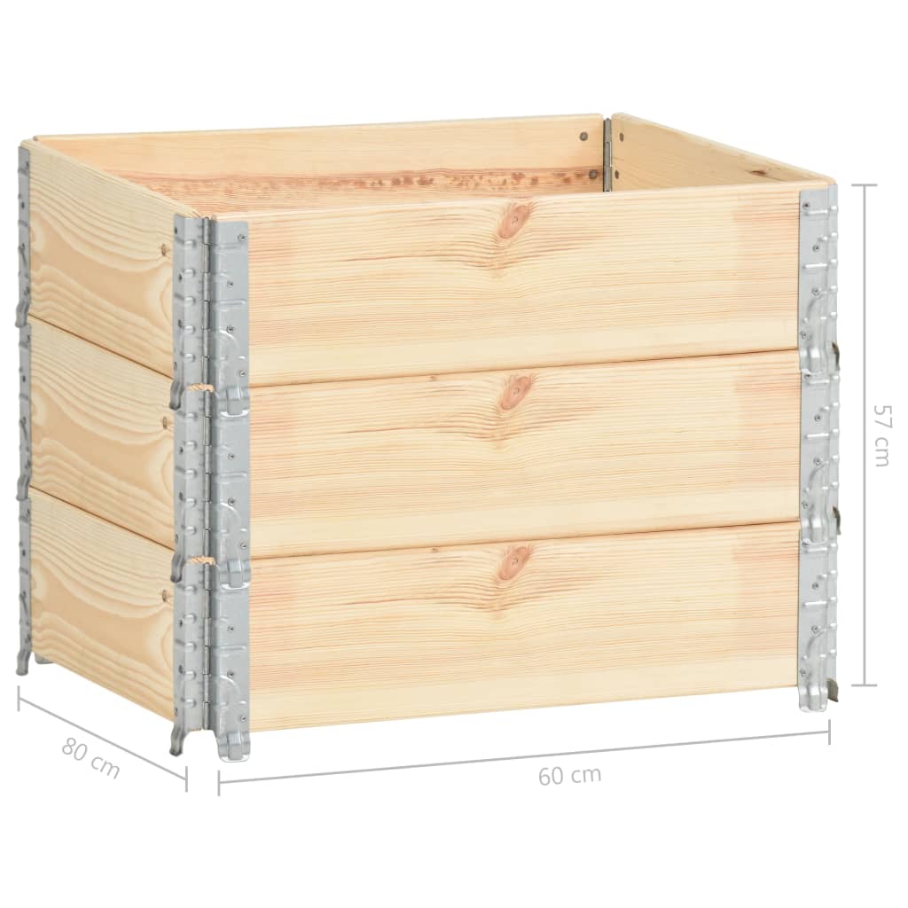 Korotetut kukkalaatikot 3 kpl 60x80 cm täysi mänty - Sisustajankoti.fi