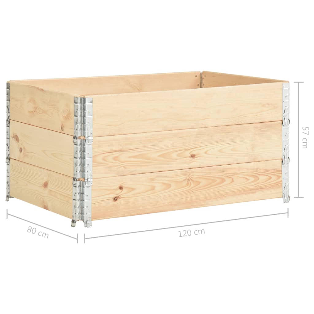 Korotetut kukkalaatikot 3 kpl 80x120 cm täysi mänty - Sisustajankoti.fi