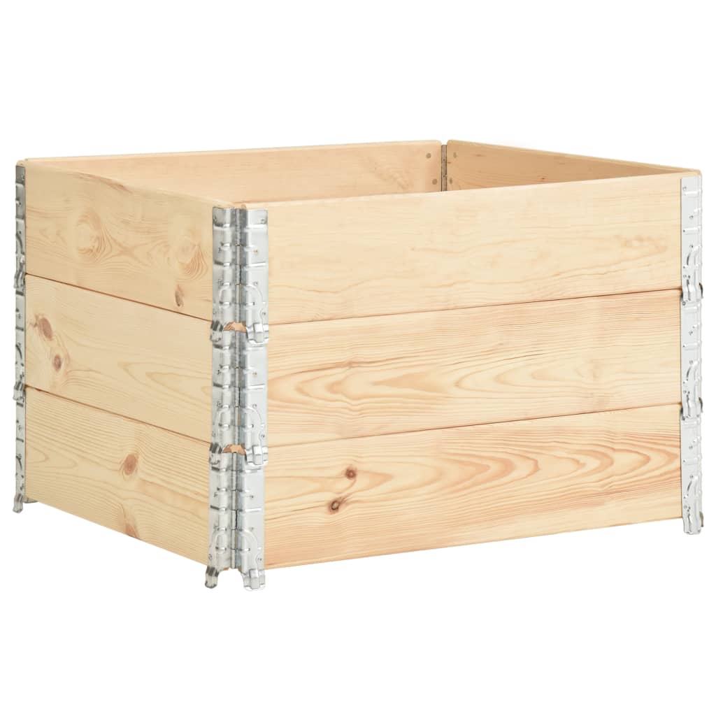 Korotetut kukkalaatikot 3 kpl 100x100 cm täysi mänty - Sisustajankoti.fi