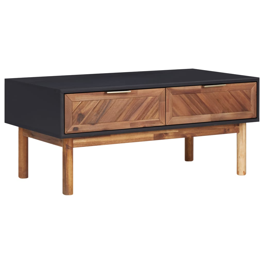 Sohvapöytä 90x50x40 cm täysi akaasiapuu ja MDF - Sisustajankoti.fi
