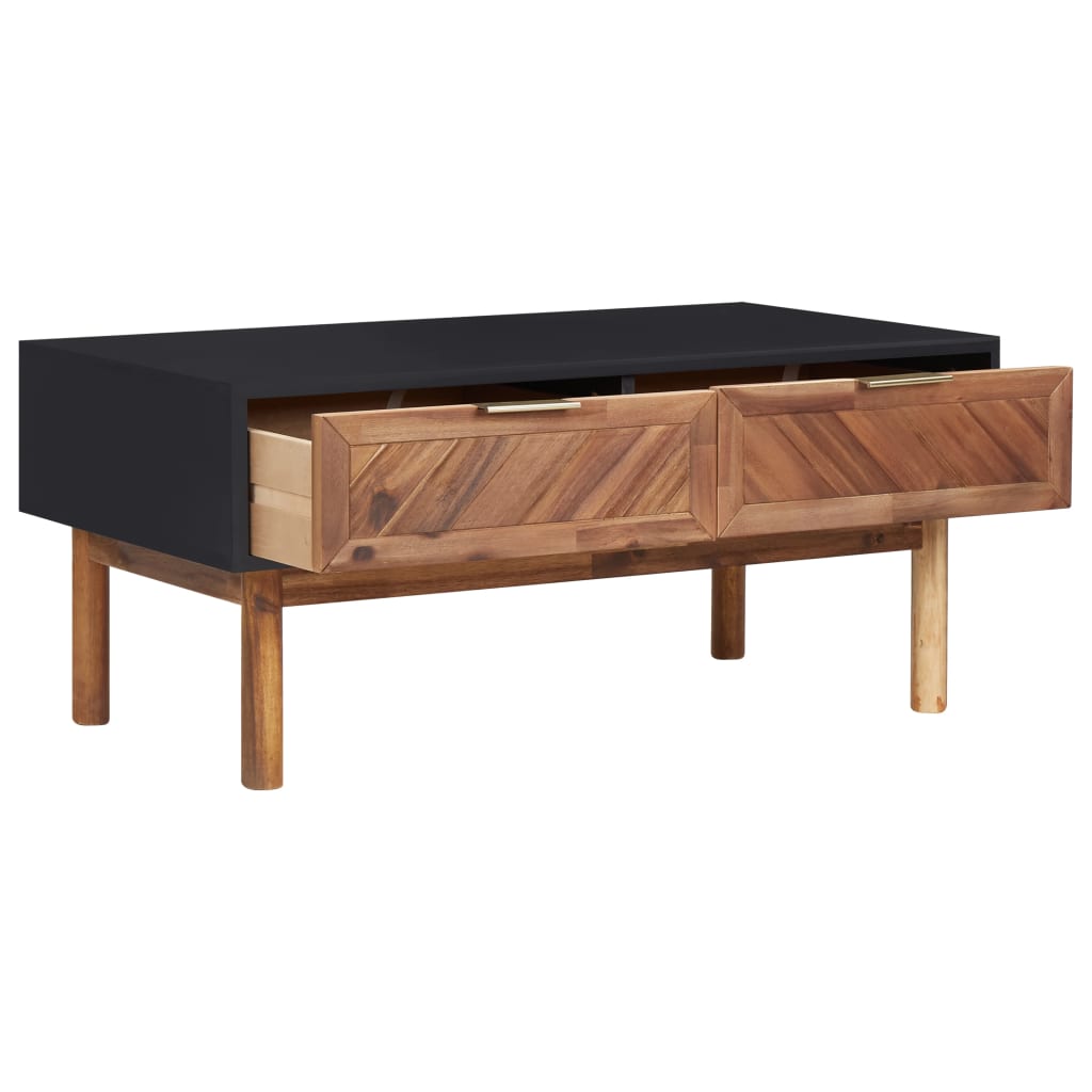 Sohvapöytä 90x50x40 cm täysi akaasiapuu ja MDF - Sisustajankoti.fi