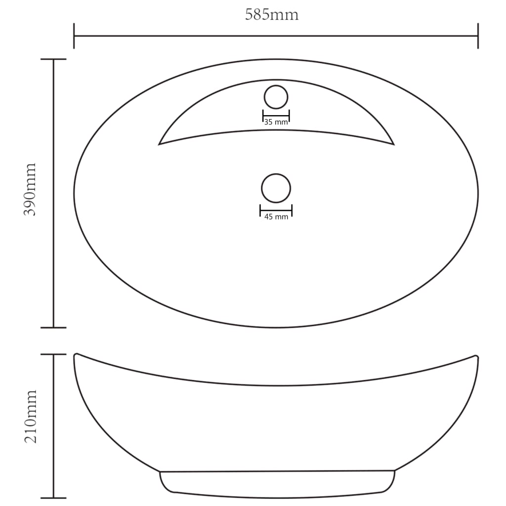 Ylellinen pesuallas ovaali matta vaaleaharmaa 58,5x39cm keraami - Sisustajankoti.fi