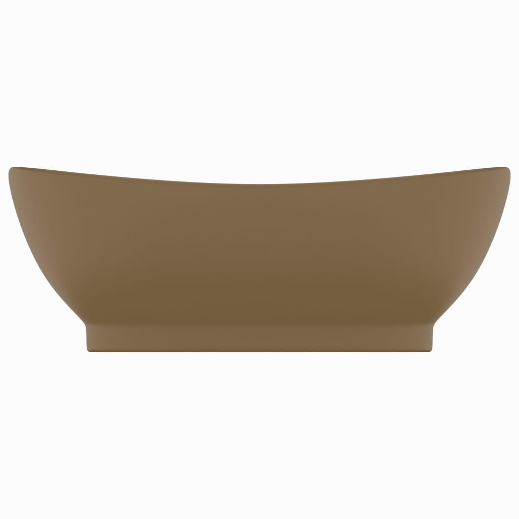 Ylellinen pesuallas ovaali matta kerma 58,5x39 cm keraami - Sisustajankoti.fi