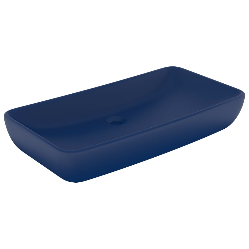 Ylellinen pesuallas suorakaide matta tummansininen 71x38 cm - Sisustajankoti.fi