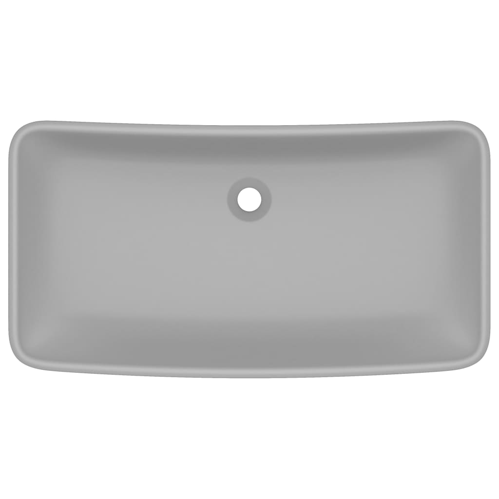 Ylellinen pesuallas suorakaide matta vaaleanharmaa 71x38 cm - Sisustajankoti.fi
