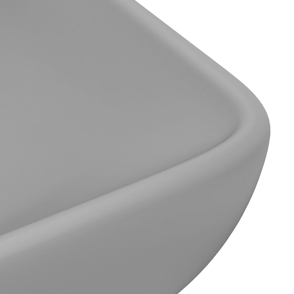 Ylellinen pesuallas suorakaide matta vaaleanharmaa 71x38 cm - Sisustajankoti.fi