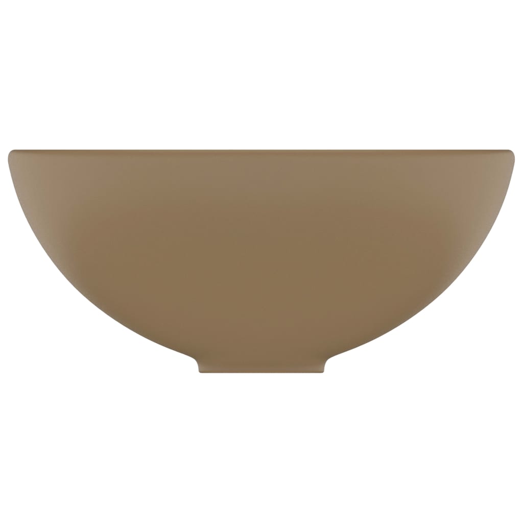 Ylellinen pesuallas pyöreä matta kerma 32,5x14 cm keraami - Sisustajankoti.fi