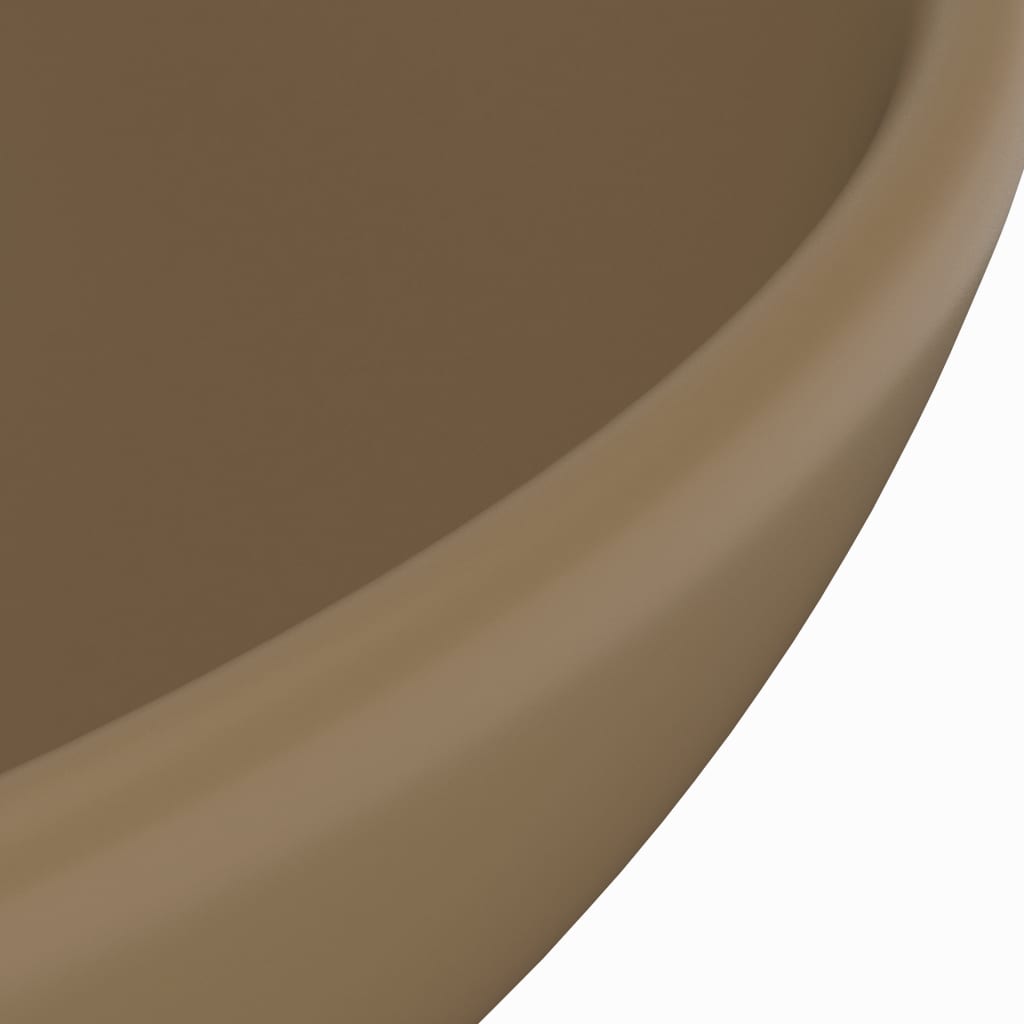 Ylellinen pesuallas pyöreä matta kerma 32,5x14 cm keraami - Sisustajankoti.fi