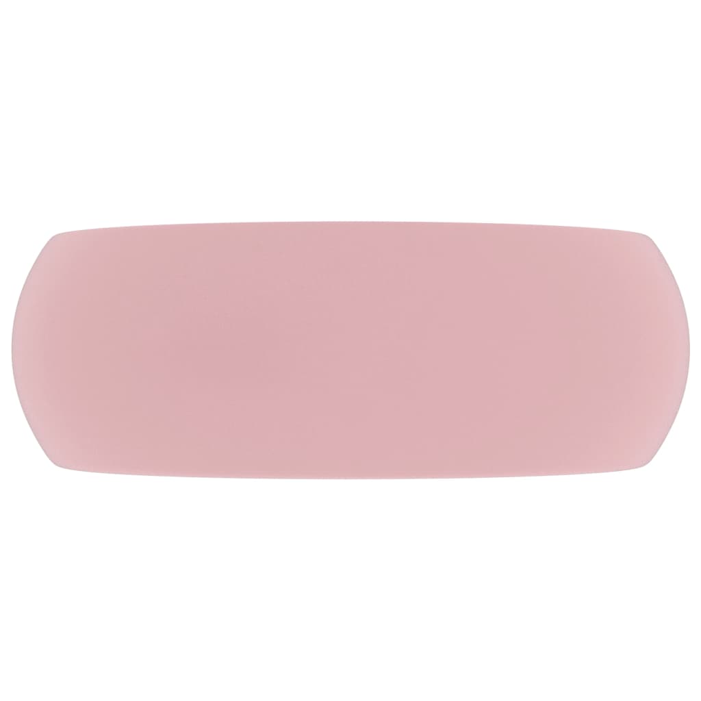 Ylellinen pesuallas pyöreä matta pinkki 40x15 cm keraami - Sisustajankoti.fi