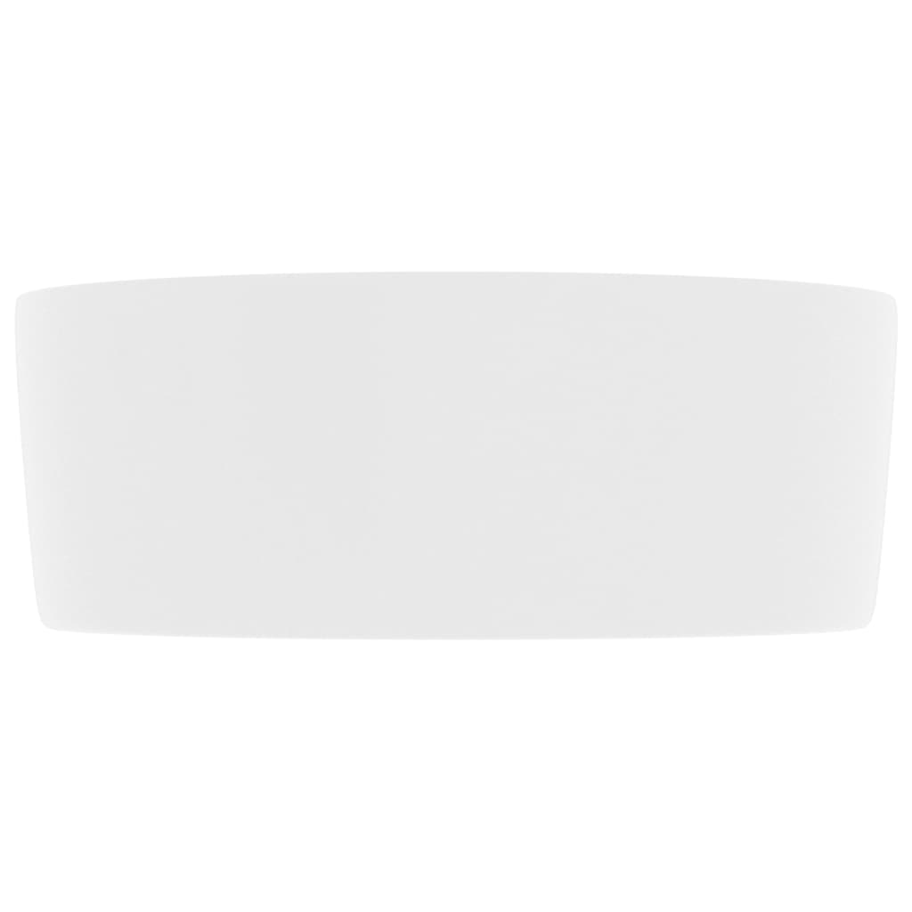 Ylellinen pesuallas pyöreä matta valkoinen 40x15 cm keraamiikka - Sisustajankoti.fi