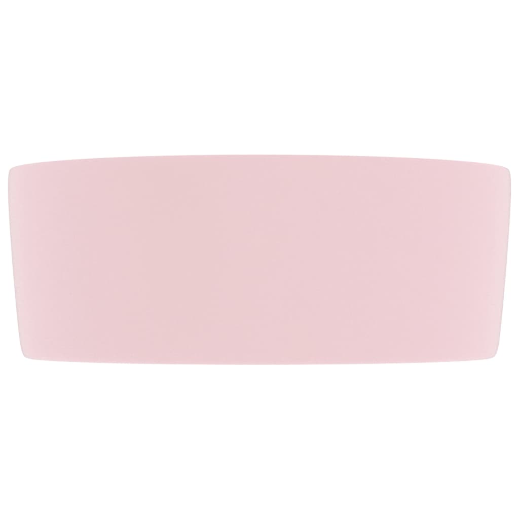 Ylellinen pesuallas pyöreä matta pinkki 40x15 cm keraamiikka - Sisustajankoti.fi