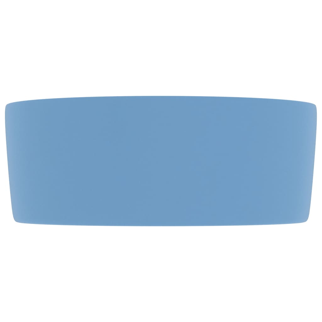 Ylellinen pesuallas pyöreä matta vaaleansininen 40x15cm keraami - Sisustajankoti.fi