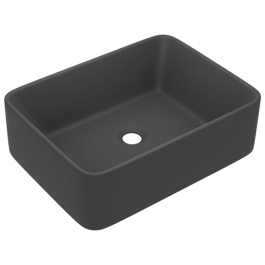 Ylellinen pesuallas matta tummanharmaa 41x30x12 cm keraaminen - Sisustajankoti.fi