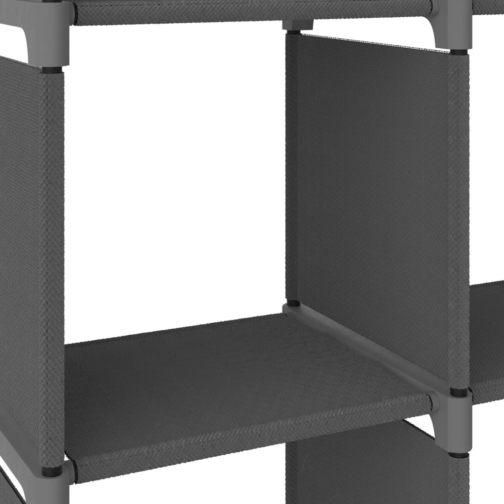 5 kuution esittelyhylly harmaa 103x30x72,5 cm kangas - Sisustajankoti.fi