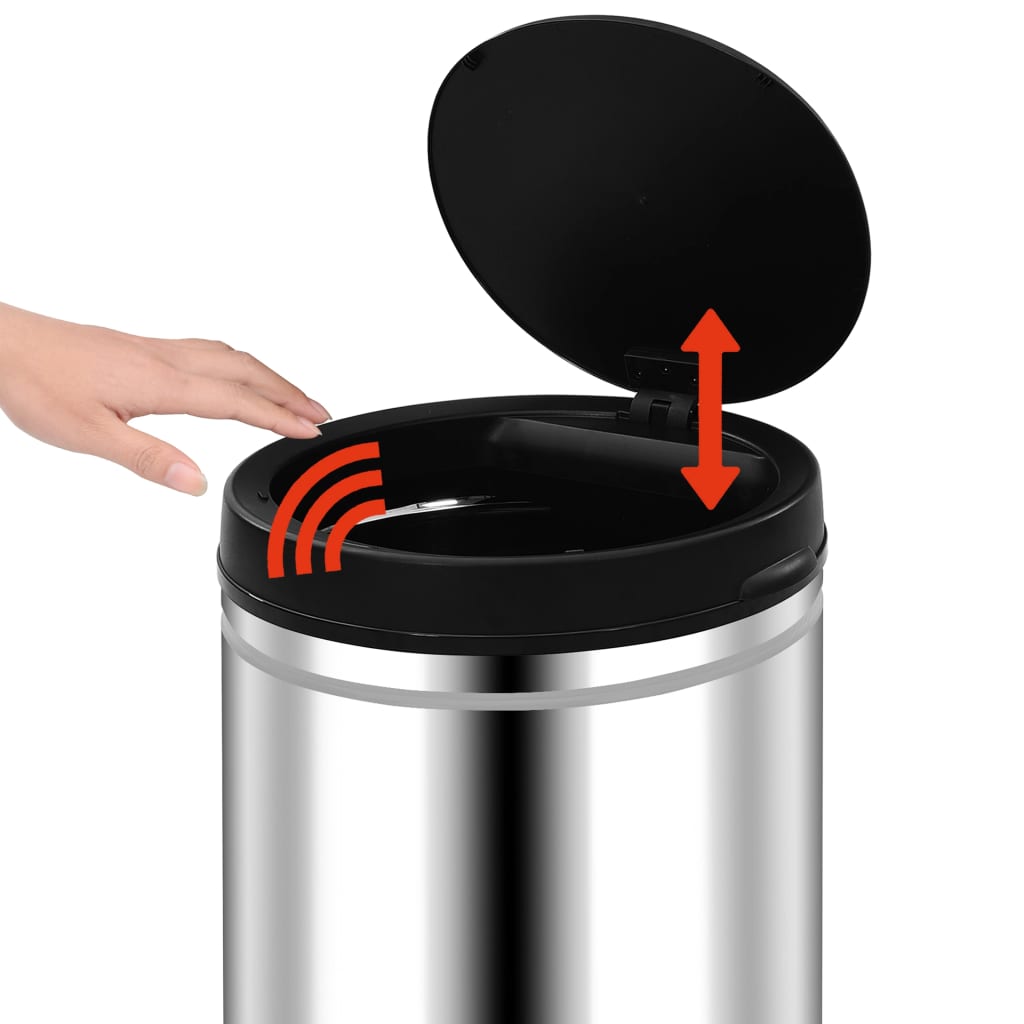 Roskakori automaattisella anturilla 70 l ruostumaton teräs - Sisustajankoti.fi