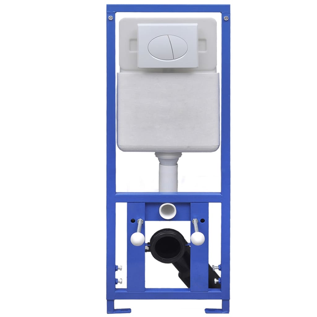 Seinäkiinnitettävä WC piilotetulla säiliöllä keraami valkoinen - Sisustajankoti.fi