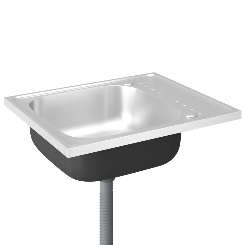 Tiskiallas viemärisarjalla hopea 500x600x155 mm ruostum. teräs - Sisustajankoti.fi