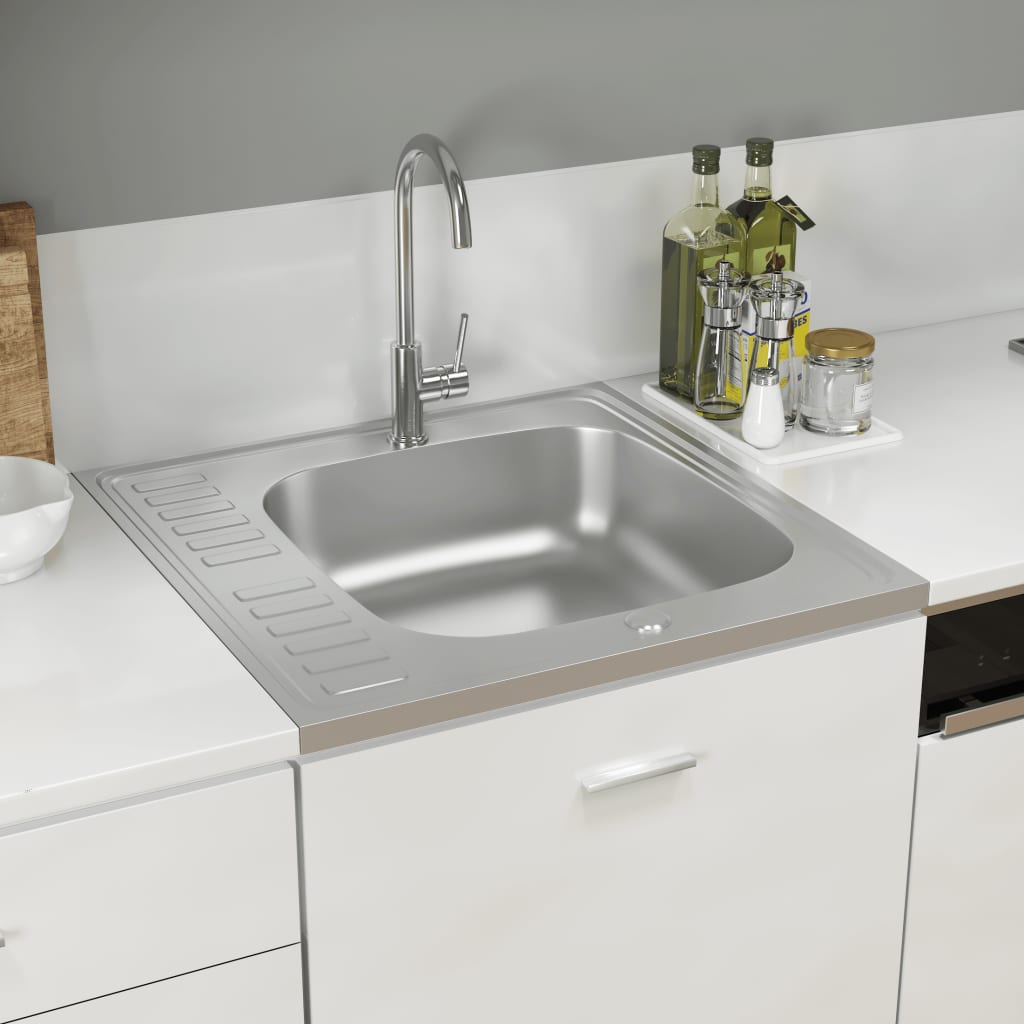 Tiskiallas viemärisarjalla hopea 600x600x155 mm ruostum. teräs - Sisustajankoti.fi