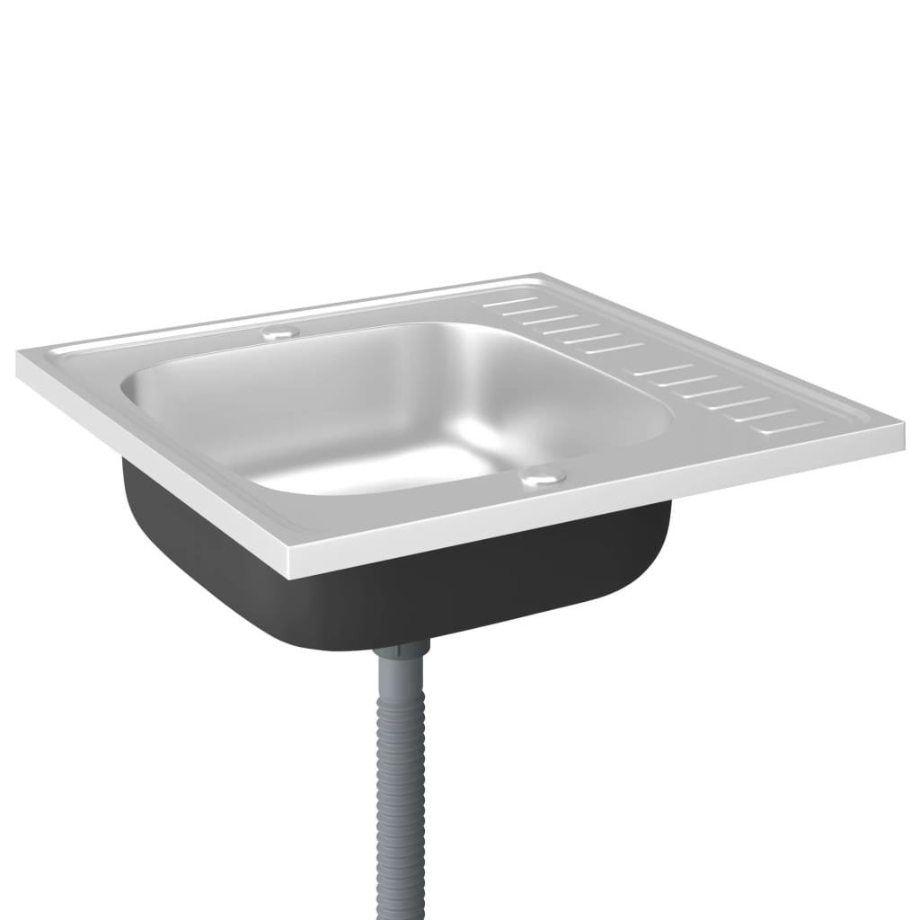 Tiskiallas viemärisarjalla hopea 600x600x155 mm ruostum. teräs - Sisustajankoti.fi
