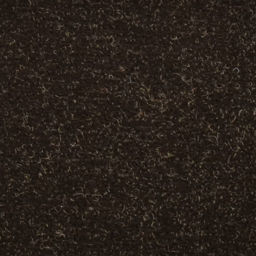Itsekiinnittyvät porrasmatot 15 kpl tummanruskea 56x17x3 cm - Sisustajankoti.fi
