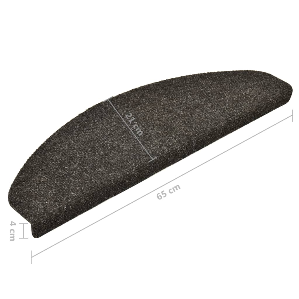 Itsekiinnittyvät porrasmatot 15 kpl vaaleanruskea 65x21x4 cm - Sisustajankoti.fi