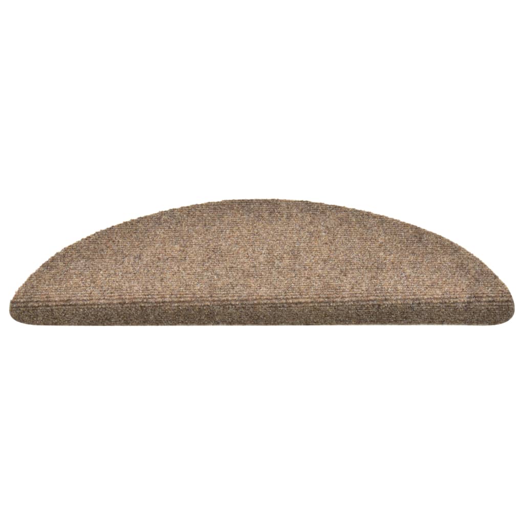 Itsekiinnittyvät porrasmatot 15 kpl kerma 56x17x3 cm neulahuopa - Sisustajankoti.fi