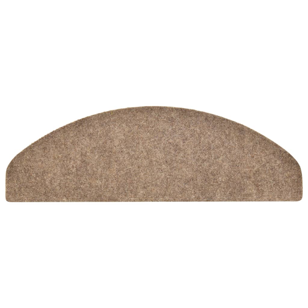 Itsekiinnittyvät porrasmatot 15 kpl kerma 65x21x4 cm neulahuopa - Sisustajankoti.fi