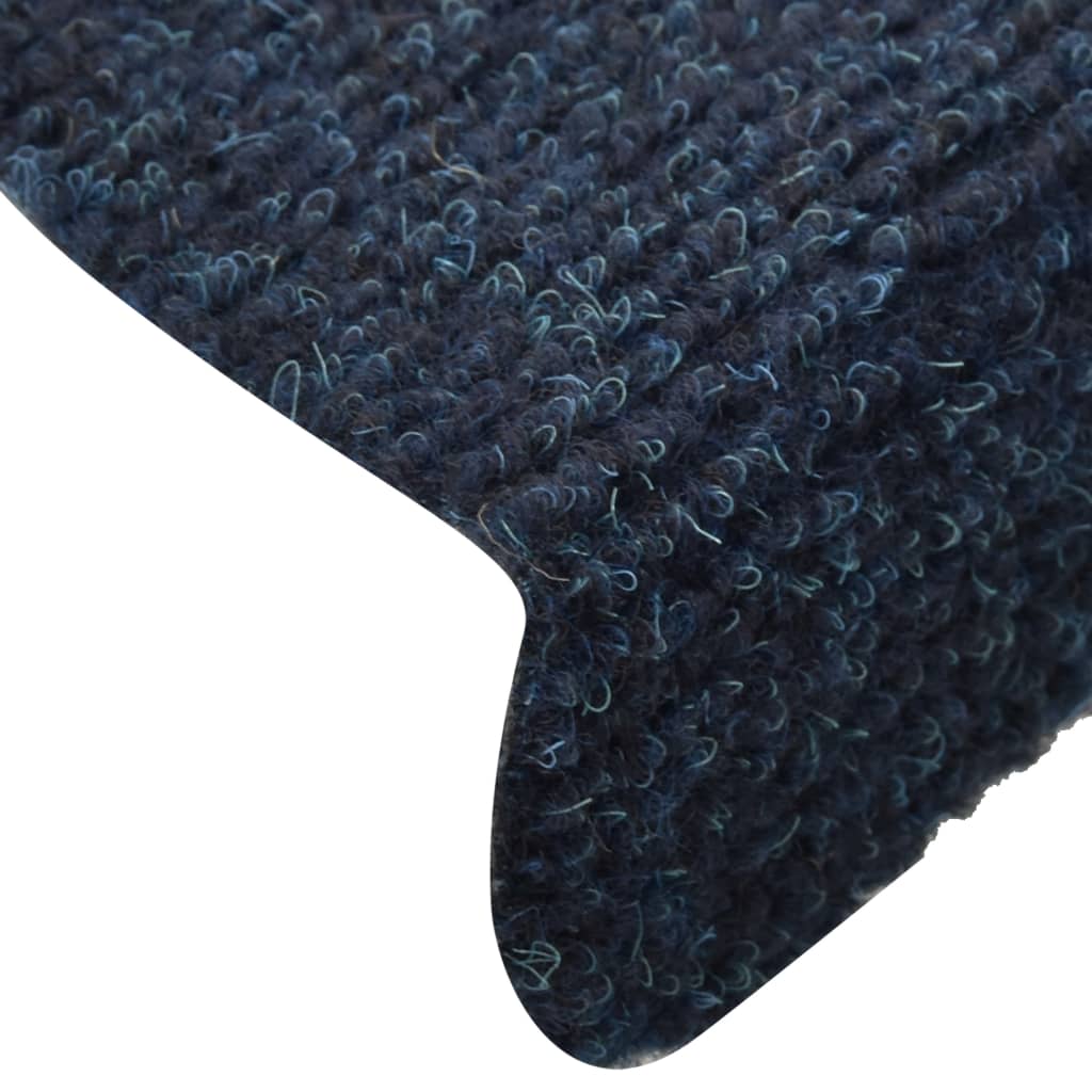 Itsekiinnittyvät porrasmatot 15 kpl laivastonsininen 56x17x3 cm - Sisustajankoti.fi