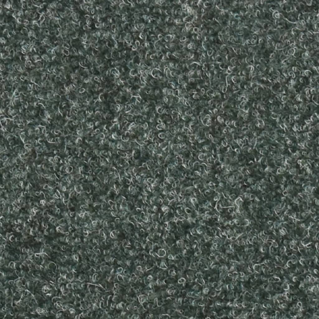 Itsekiinnittyvät porrasmatot 15 kpl vihreä 56x17x3cm neulahuopa - Sisustajankoti.fi