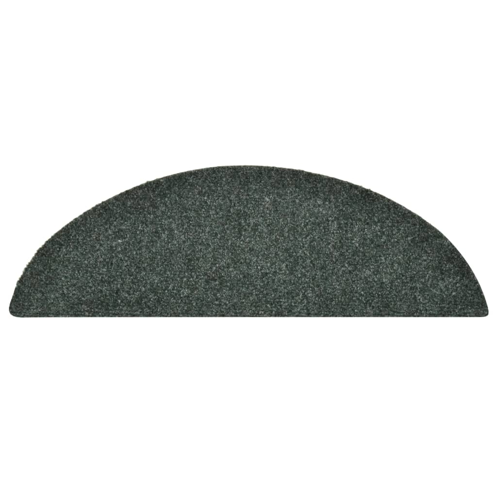 Itsekiinnittyvät porrasmatot 15 kpl vihreä 56x17x3cm neulahuopa - Sisustajankoti.fi