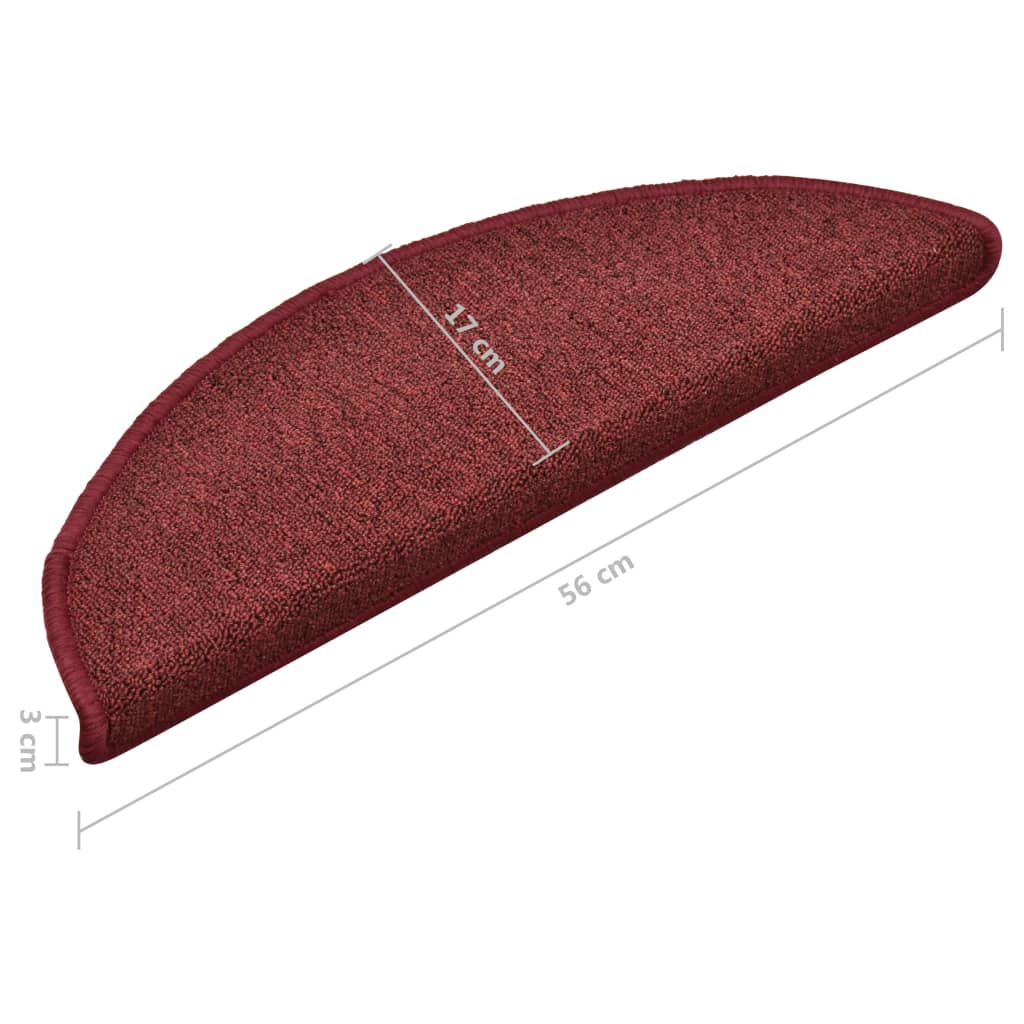 Porrasmatot 15 kpl punainen 56x17x3 cm - Sisustajankoti.fi