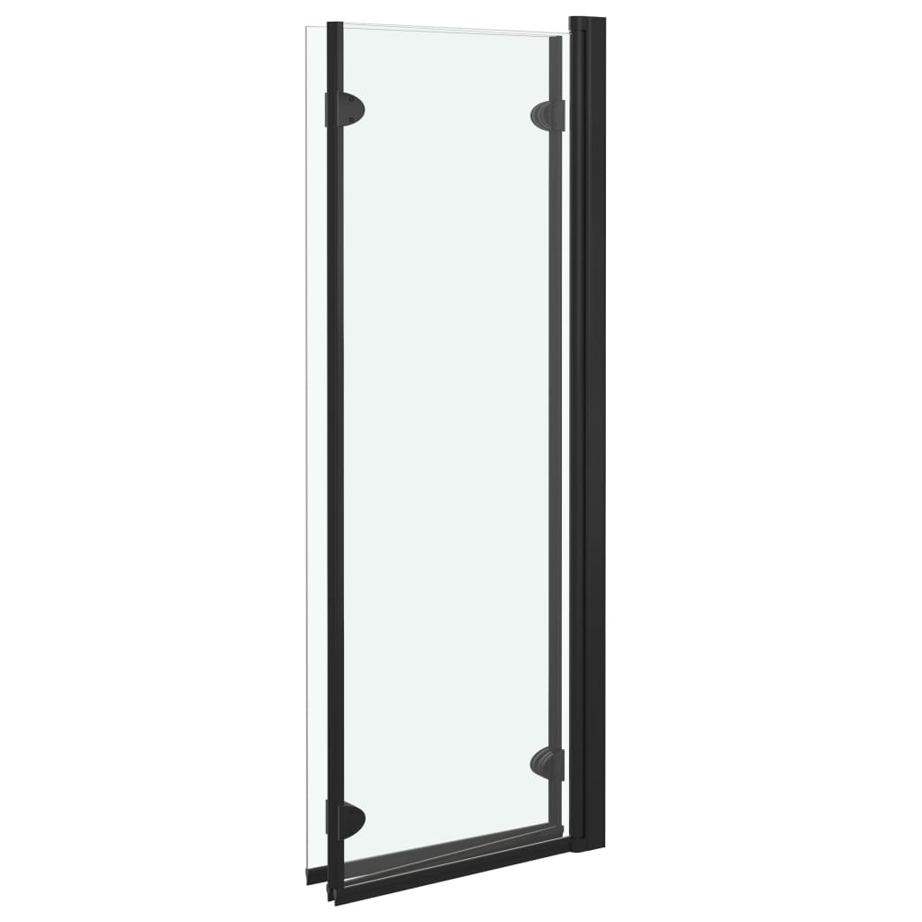Taittuva suihkukaappi 3 paneelia ESG 130x138 cm musta - Sisustajankoti.fi